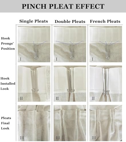 Bedroom Blackout Curtains 84 Inch Length 2 Panels Set, Darkening Room