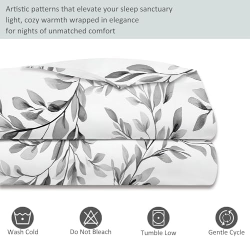 Duvet Cover King 102" x 87" Size - Reversible Minimalist Retro