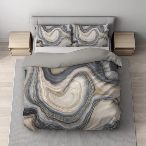 Printed Pattern Duvet Cover Set Microfiber Comforter Cover Minimalist