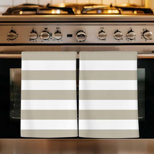 LooPoP Kitchen Towels Set of 3 Classical Stripe Dish Towels and