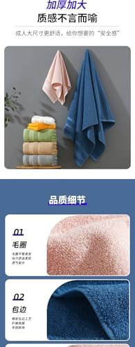 6pcs All‐Cotton Solid Washcloth for Home,13.78 * 28.74in,White