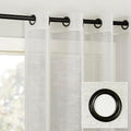 Archaeo Slub Textured Linen Blend 2-Pack Black Hardware Grommet Top