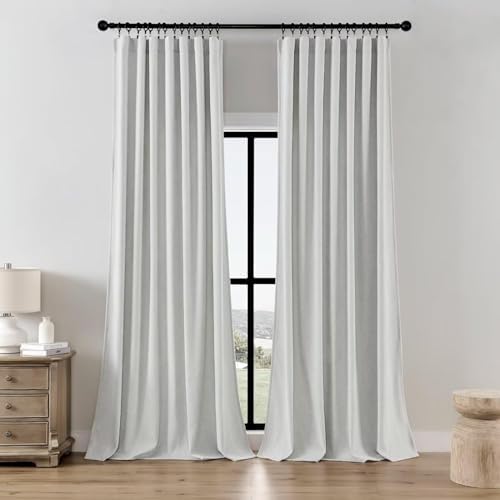 Joydeco Light Filtering Curtains 108 Inches Long for Bedroom Living