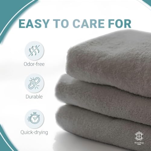 CORE 8-Piece Cotton Towel Set for Bathroom | Value Pack, Soft