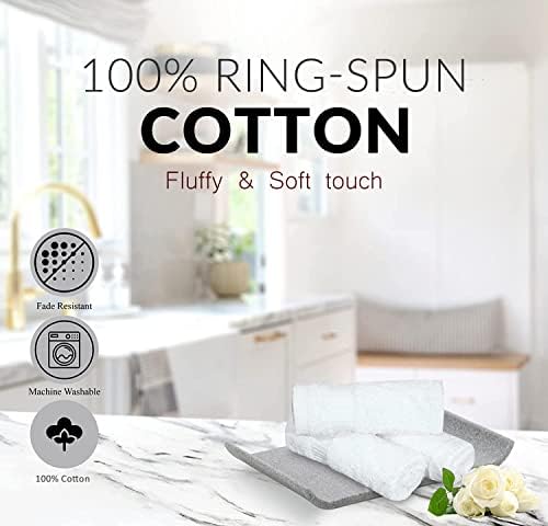 GOLD TEXTILES Wash Cloths Bulk Pack (13x13 Inches, 60 Pcs) Soft