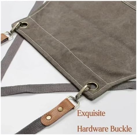 Canvas Chef Apron for Kitchen Cooking with Adjustable Straps