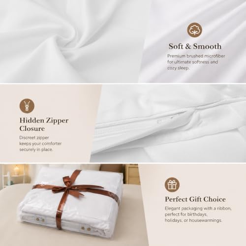 Farmhouse Gray Eucalyptus Leaves on White King Duvet Cover Set, Summer