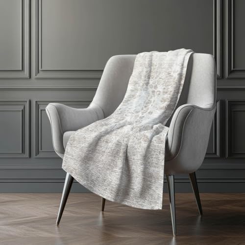 Addison Rugs ASB653 Taupe 50" x 70" Oversized Sherpa Throw Blanket