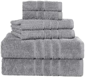 Martex Ultimate Performance 6-Piece Towel Set, Monument Gray
