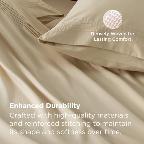Bedsure Deep Pocket King Sheet Set - Fits Mattresses Up to 21 Inches