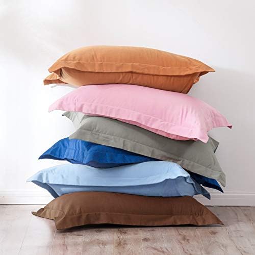 FLXXIE Microfiber King Pillow Shams Set of 2, Dark Grey