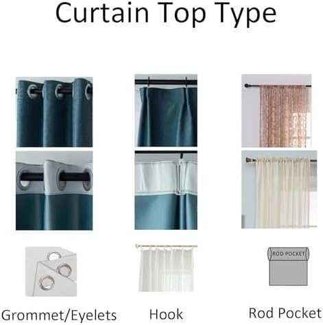 Daesar 2 Panels Sheer Curtains 63 Inch Length, Eyelet Tulle Curtains