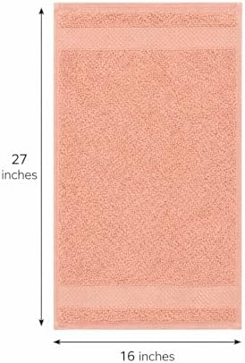 Hand Towel Set of 2 for Bathroom 100% Ring Spun Cotton, 16 x 28 inches