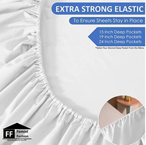 Extra Deep Pocket Bottom Fitted Sheet - 1000-Thread-Count Egyptian