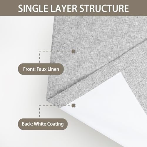 ChadMade Blackout Pinch Pleat Curtain 84 Inch Length 1 Panel Grey