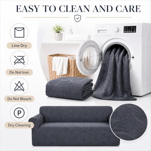 Sofa Slipcover - Stretch 1 Piece Couch Covers for 3 Cushion Sofa