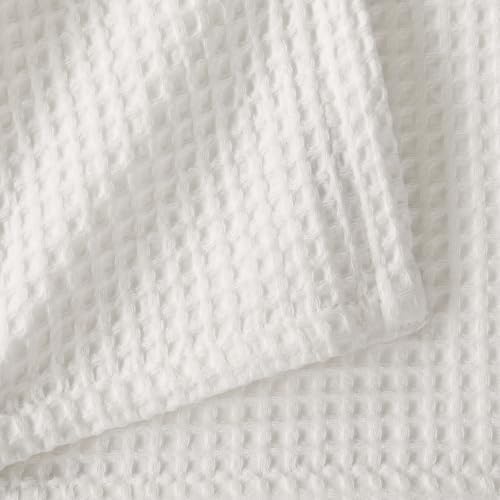 100% Cotton Waffle Weave Queen Bed Blanket | Soft, Breathable, and