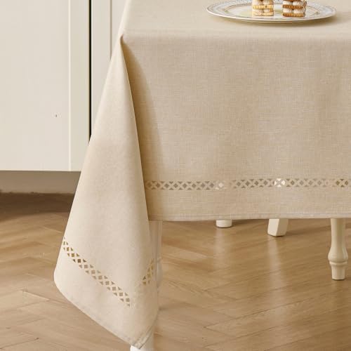 Deep Dream Rustic Rectangular Tablecloth, Linen-Style Table Cloth with