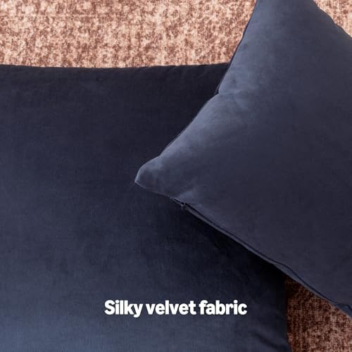 Amazon Basics Velvet Throw Pillow Covers, Soft Decorative Square