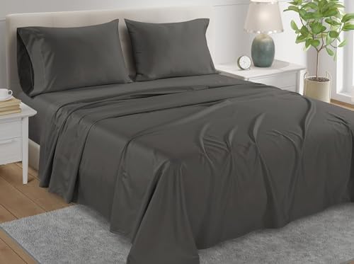 CHATEAU HOME COLLECTION 100% Egyptian Cotton Sheets King Size, 800