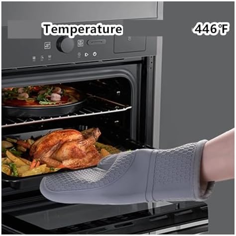 Fit for Silicone Oven Mitts Set - Flexible, and Comfortable Kitchen
