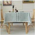 Cotton Linen Patchwork Square Tablecloth 35x35 for Kitchen Dining