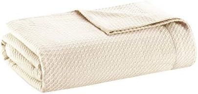 Madison Park 100% Egyptian Cotton King Size Bed Blanket for Summer