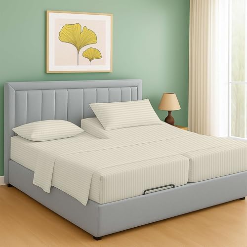 Ready To Rest 5 Piece Split King Sheets, Premium Egyptian Cotton