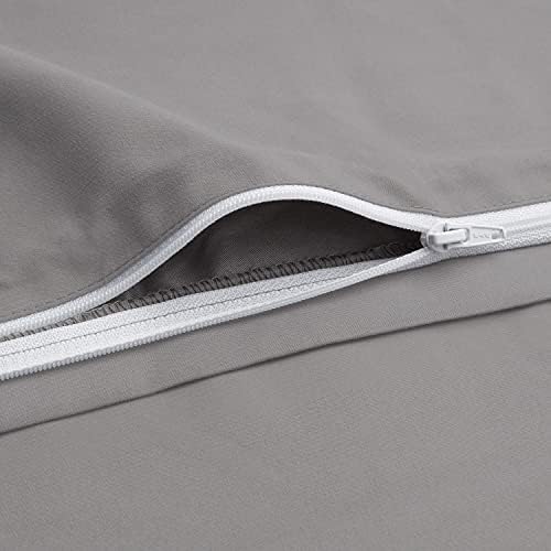 Chanasya Premium Solid Duvet Cover Set - Duvet Cover (90” x 90”) & 2
