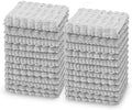 kimteny Microfiber Dish Cloths for Washing Dishes 24 Pack, Light Grey