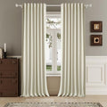 120 Inch Extra Long Linen Cream Beige Curtains Floor to Ceiling for