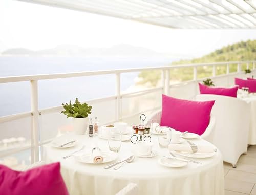 10 Pack Ivory Tablecloth 90 Inch Round Tablecloth Washable Polyester