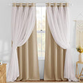 NICETOWN Curtains 84 inches Long - Farmhouse Curtains for Bedroom