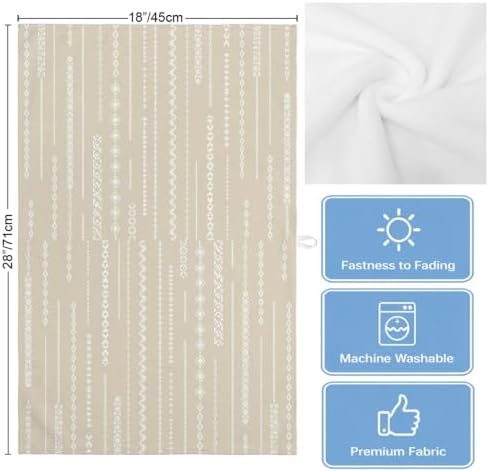 Modern Geometric Kitchen Towels Set of 3, Water Absorbent Dish Towel