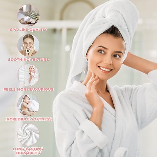 SUPERIOR Zero Twist 100% Cotton Bathroom Towels, Super Soft, Fluffy