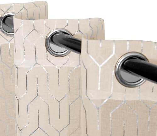 Superior Sheer Curtains, Curtains Perfect for Natural Light, Trellis