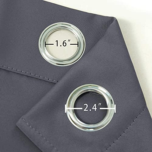 Grommet Blackout Curtains for Bedroom and Living Room Set of 2 Panels