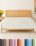 Queen Flat Sheet - Single Top Flat Sheet Only - Cooling - Beige