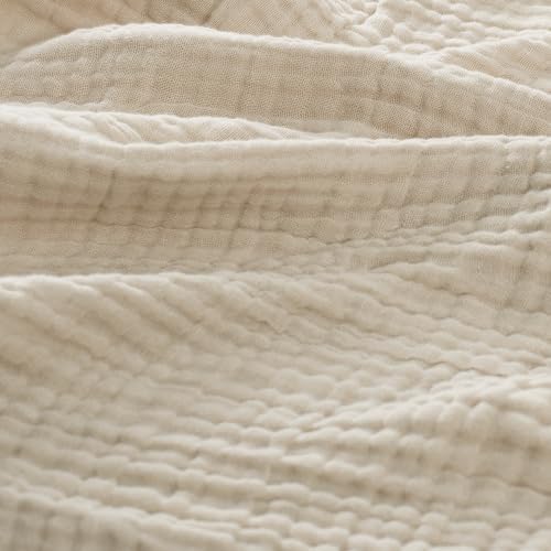 Carriediosa 100% Cotton Muslin Throw Blanket 50 x 70 Summer Gauze for