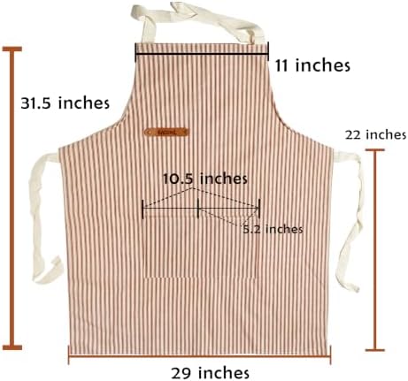 Unisex Chef Apron – Cross-Back, Large Pockets, Water-Resistant Cotton