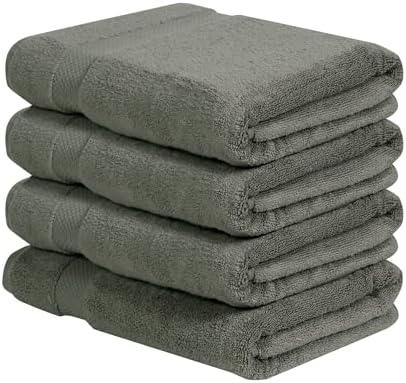 Better Trends 4-Pack Bath Towels 100% Ring Spun Cotton