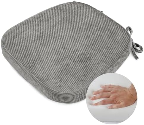 2.5" Thick Chair Cushions for Dining Chair, Corduroy High Density Foam