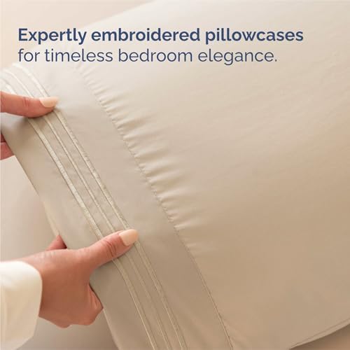 King Size 4 Piece Sheet Set - Comfy Breathable & Cooling Sheets