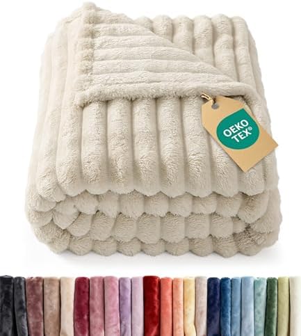 Super Soft Fleece Blanket King Size - Fleece Throw Blanket - 90x108