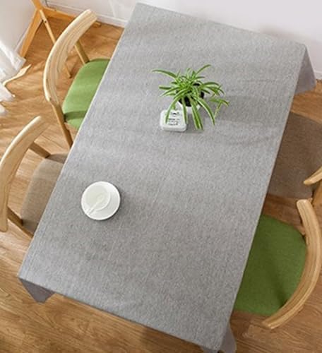 Linen Square Tablecloth 35x35 Inch Solid Color Dining Table Cover for
