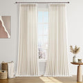 Joywell Linen Pinch Pleated Light Filtering Curtains 120 Inches Extra
