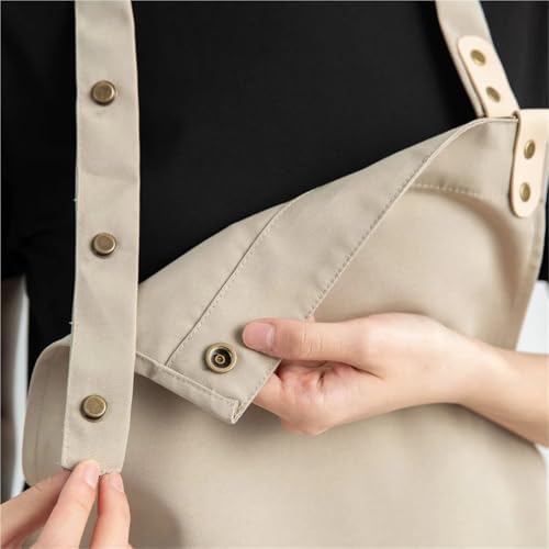 Chef Apron For Men Women Cooking 3Pcs Waterproof Kitchen Apron Canvas