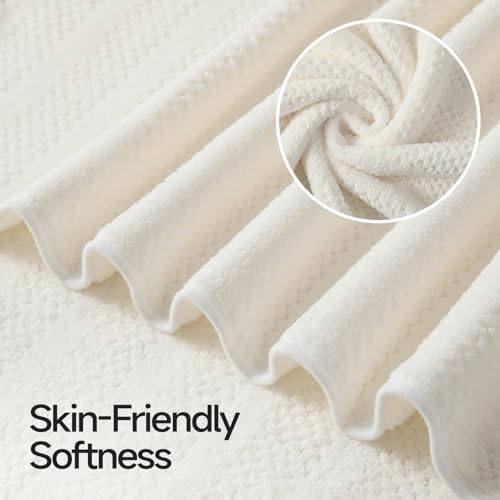 ecolook Microfiber Bath Towels Set of 2, 31 x 63 Inch Extra Large Bath