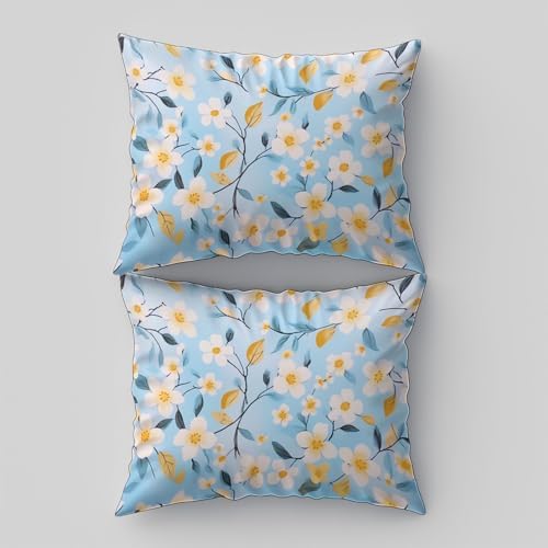 Duvet Cover King, Reversible Printed Comforter Cover Set Watercolor