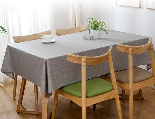 Linen Square Tablecloth 35x35 Inch Solid Color Dining Table Cover for